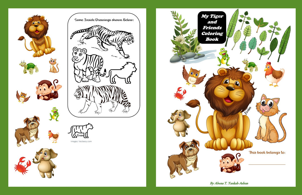 My Tiger and Friends Coloring Book