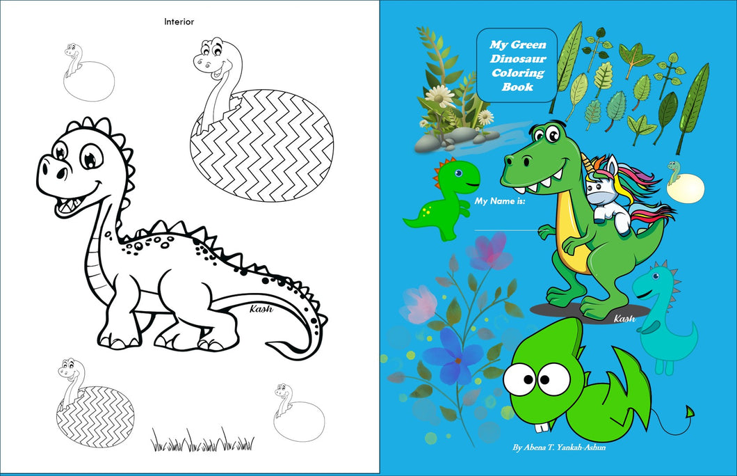 My Green Dinosaur Coloring Book