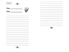 Load image into Gallery viewer, My Personal Journal Notebook - Flowers and Bees Theme
