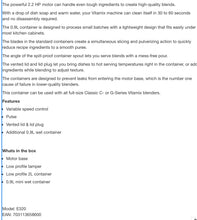 Load image into Gallery viewer, Vitamix E320 Explorian Blender with Additional Mini Wet Container, Appliance - Grey
