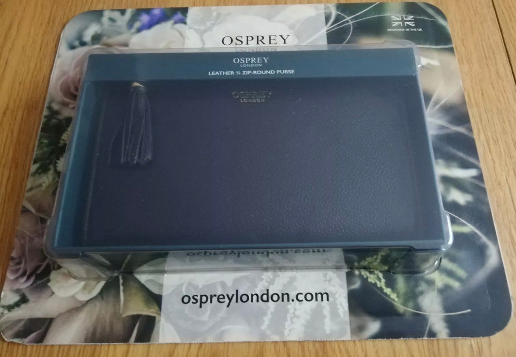 Osprey London Women's Leather Purse 12x20x3cm - Black