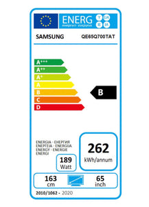 Samsung QE65Q700TATXXU 65 Inch QLED 8K Ultra HD Television - Black