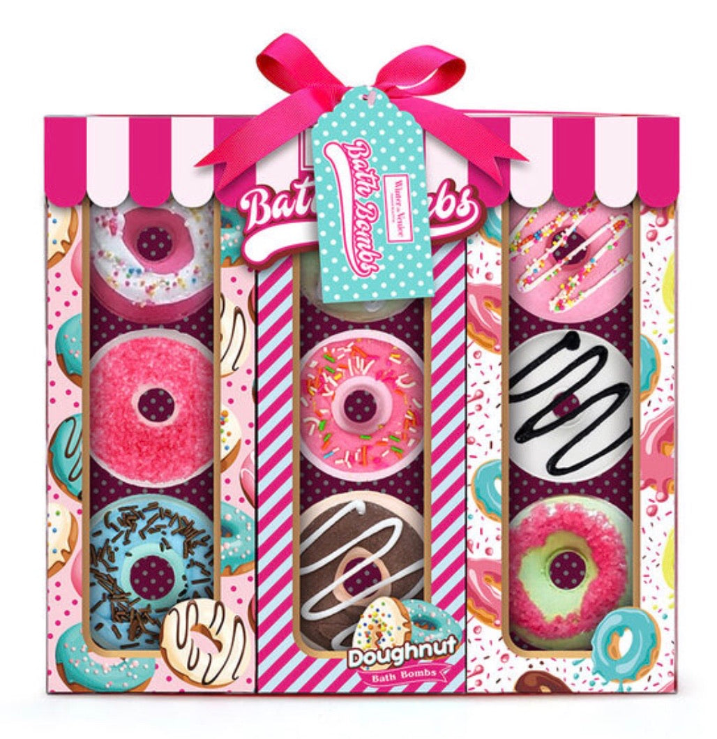 Winter in Venice Doughnut Bath Bombs 9x100g Gift Set