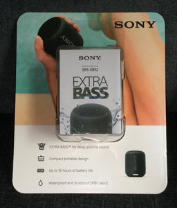 Sony SRS-XB12 Extra Bass Portable Wireless Bluetooth Speaker - Black