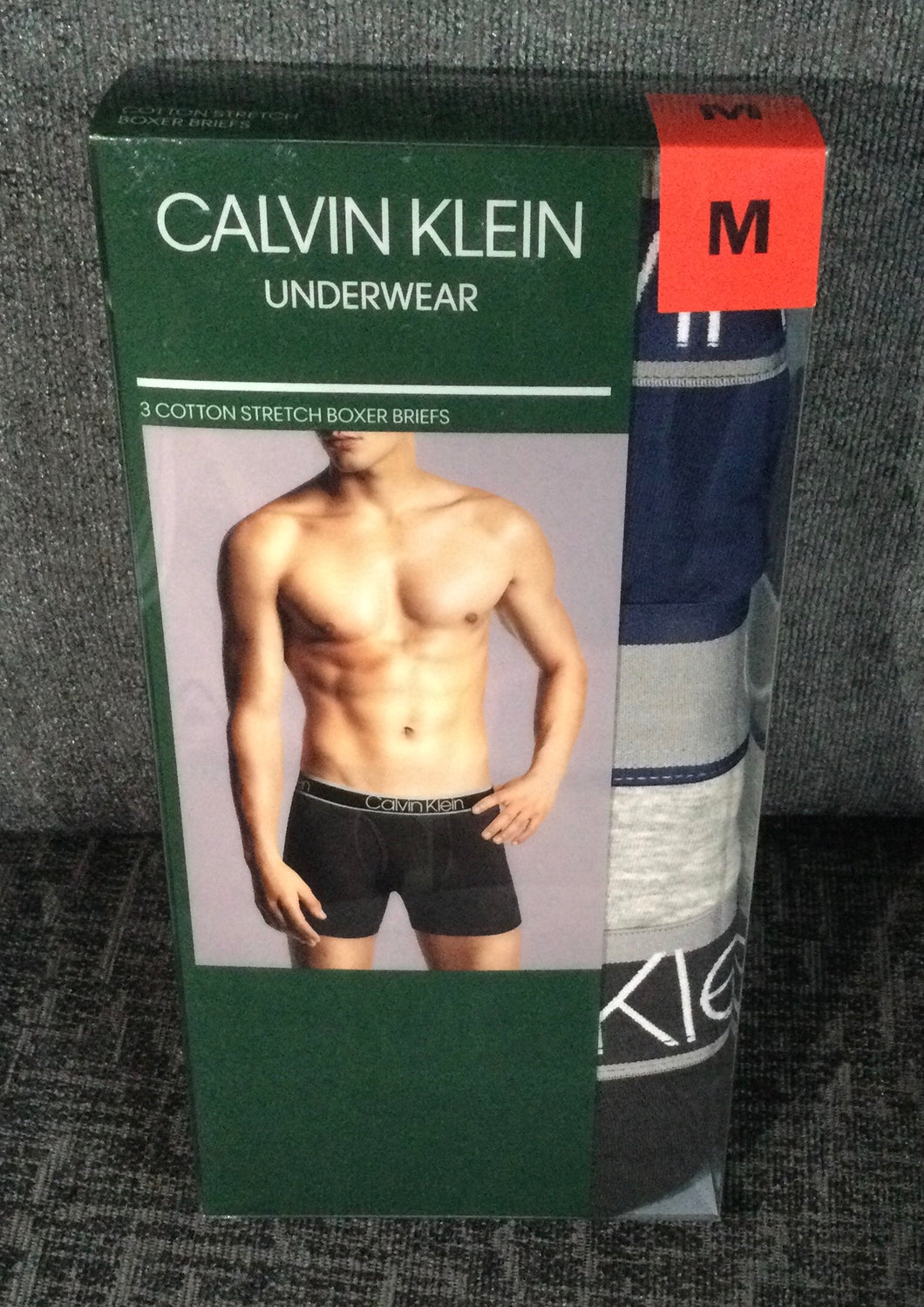 Men’s Calvin Klein Cotton Stretch Boxer Briefs - 3pack - M