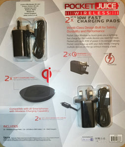 Pocket Juice Wireless 2x 10w Charging Pads