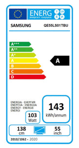 Samsung QE55LS01TAUXXU, The Serif, 55 Inch QLED 4K Ultra HD Smart Television - White