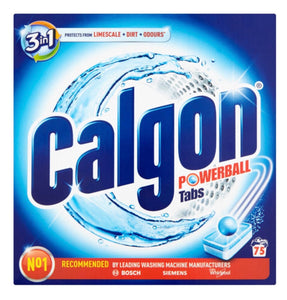 Calgon 3-in-1 Powerball Tabs 75 for Washing Machine - Laundry