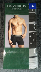 Men’s Calvin Klein Cotton Stretch Boxer Briefs - 3pack - L