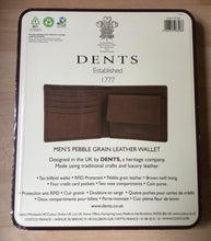 Load image into Gallery viewer, Dents Men’s Pebble Grain Leather Wallet. RFID Protected - Tan
