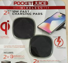 Load image into Gallery viewer, Pocket Juice Wireless 2x 10w Charging Pads
