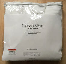 Load image into Gallery viewer, Men’s Calvin Klein Cotton Stretch V-Neck T-Shirts - Classic Fit 3pack White - Medium
