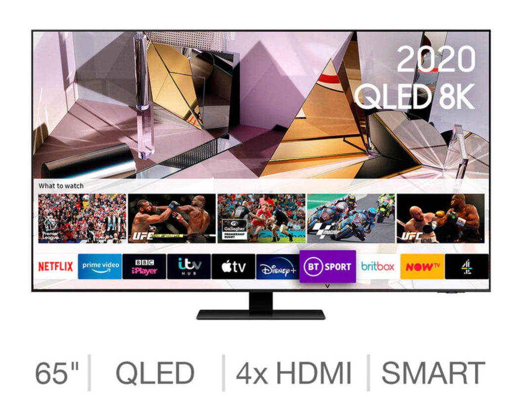 Samsung QE65Q700TATXXU 65 Inch QLED 8K Ultra HD Television - Black