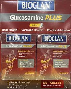 Bioglan Glucosamine Plus 4-in-1 Bone & Cartilage Health, Energy Metabolism 2x 30Tablets