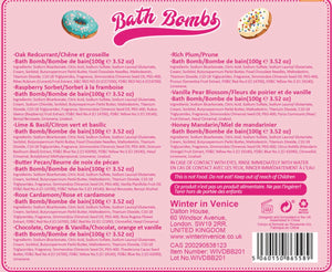 Winter in Venice Doughnut Bath Bombs 9x100g Gift Set