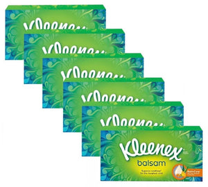 Kleenex Balsam Tissues BalmCare with Aloe Vera, Vitamin E & Calendula - 1x 6pack