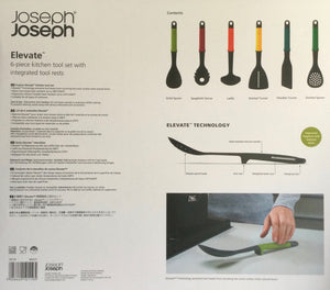 Joseph Joseph Elevate 6 Piece Kitchen Tool Set With Integrated Tool Rests