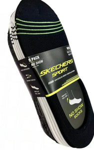 Men’s Skechers Sport No Show Non Slip 8pack One Size Socks